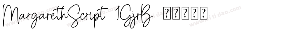 MargarethScript-1GjrB字体转换