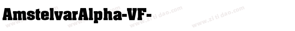 AmstelvarAlpha-VF字体转换
