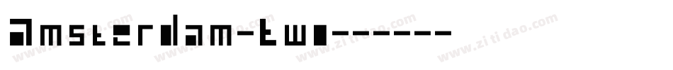 Amsterdam-Two字体转换