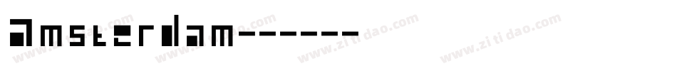 Amsterdam字体转换