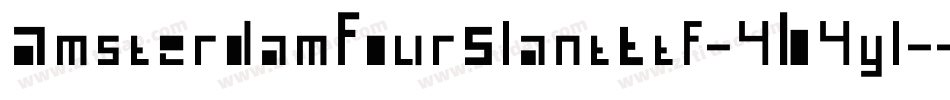 AmsterdamFourSlantTtf-4B4yl字体转换