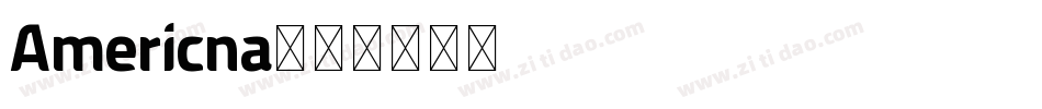 Americna字体转换