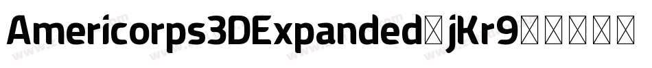 Americorps3DExpanded-jKr9字体转换