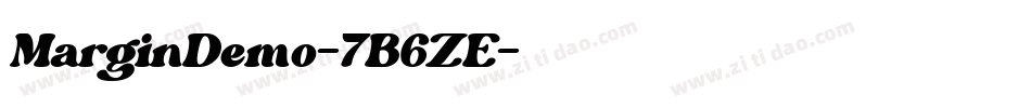 MarginDemo-7B6ZE字体转换