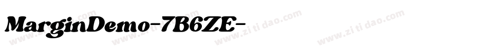 MarginDemo-7B6ZE字体转换