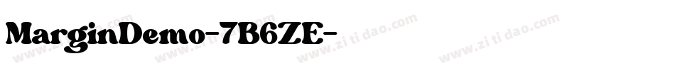 MarginDemo-7B6ZE字体转换