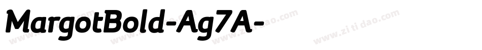 MargotBold-Ag7A字体转换