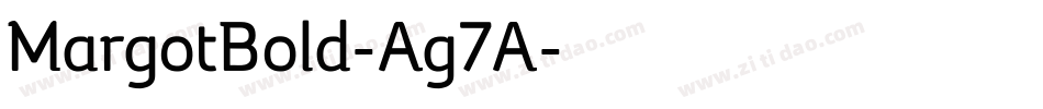 MargotBold-Ag7A字体转换