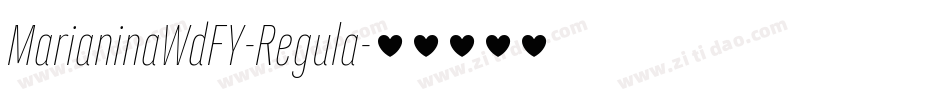 MarianinaWdFY-Regula字体转换