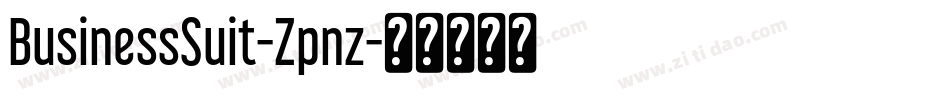 BusinessSuit-Zpnz字体转换