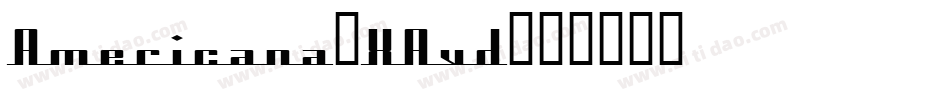 Americana-XAvd字体转换