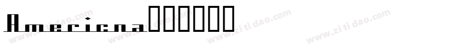 Americna字体转换