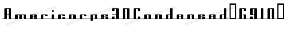 Americorps3DCondensed-G9lO字体转换