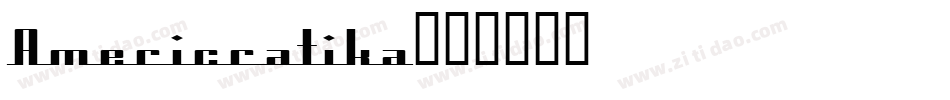 Americratika字体转换
