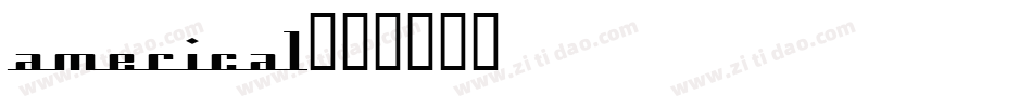 america1字体转换