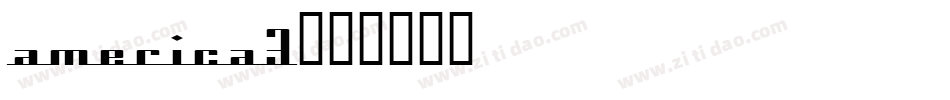 america3字体转换