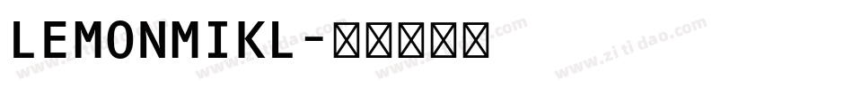 LEMONMIKL字体转换