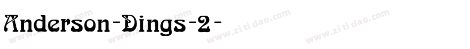 Anderson-Dings-2字体转换