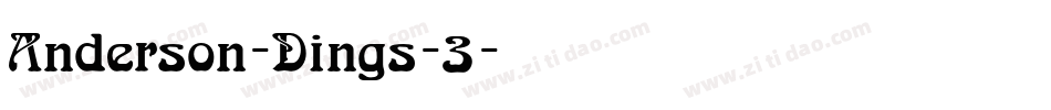 Anderson-Dings-3字体转换