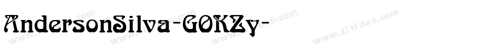 AndersonSilva-GOKZy字体转换
