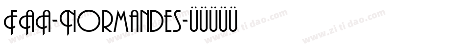 FAA-Normandes字体转换