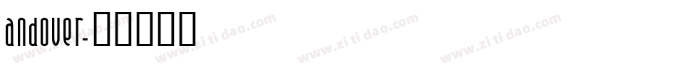 Andover字体转换