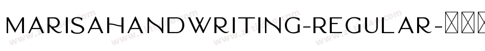 MarisaHandwriting-Regular字体转换