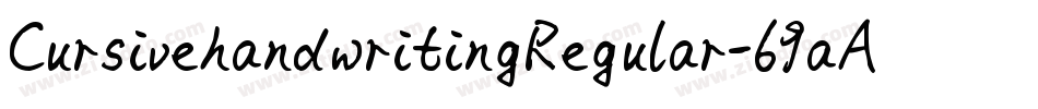 CursivehandwritingRegular-69aA字体转换