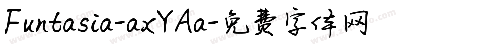 Funtasia-axYAa字体转换
