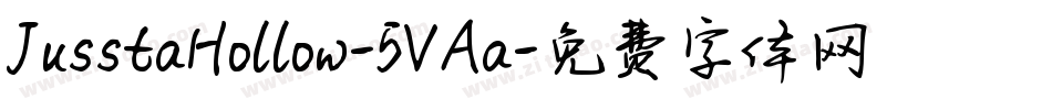 JusstaHollow-5VAa字体转换