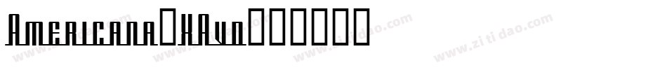 Americana-XAvd字体转换
