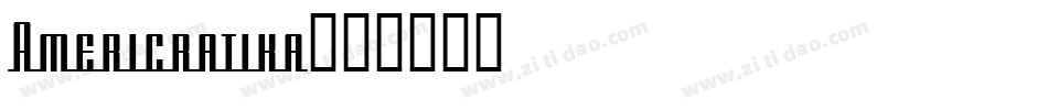 Americratika字体转换