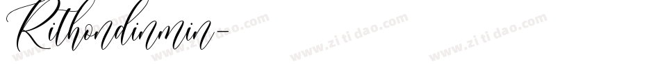 Rithondinmin字体转换