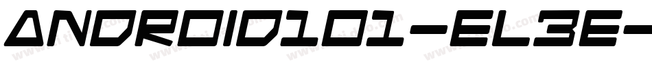 Android101-El3e字体转换