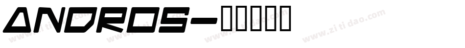 Andros字体转换