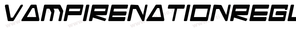 VampireNationRegular-4pED字体转换