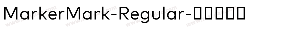 MarkerMark-Regular字体转换