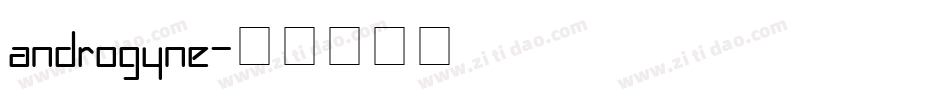 androgyne字体转换
