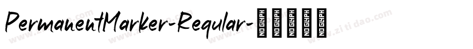 PermanentMarker-Regular字体转换