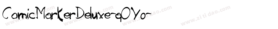 ComicMarkerDeluxe-qOY0字体转换