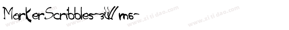 MarkerScribbles-3Wm6字体转换