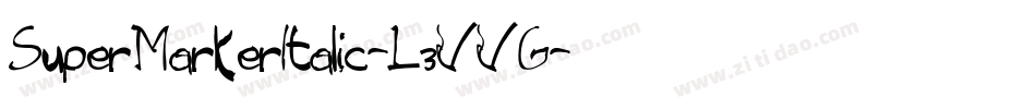SuperMarkerItalic-L3VVG字体转换
