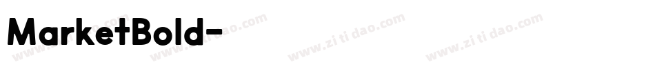 MarketBold字体转换