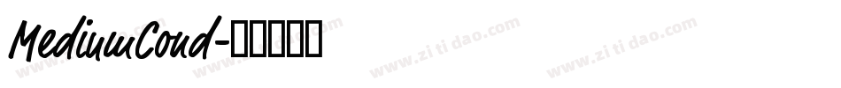 MediumCond字体转换
