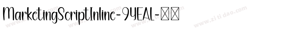 MarketingScriptInline-9YEAL字体转换