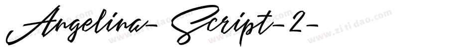 Angelina-Script-2字体转换