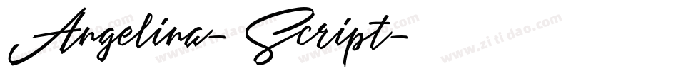 Angelina-Script字体转换