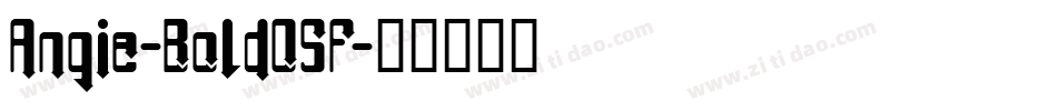 Angie-BoldOSF字体转换