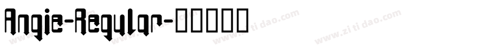Angie-Regular字体转换