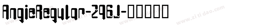 AngieRegular-Z96J字体转换